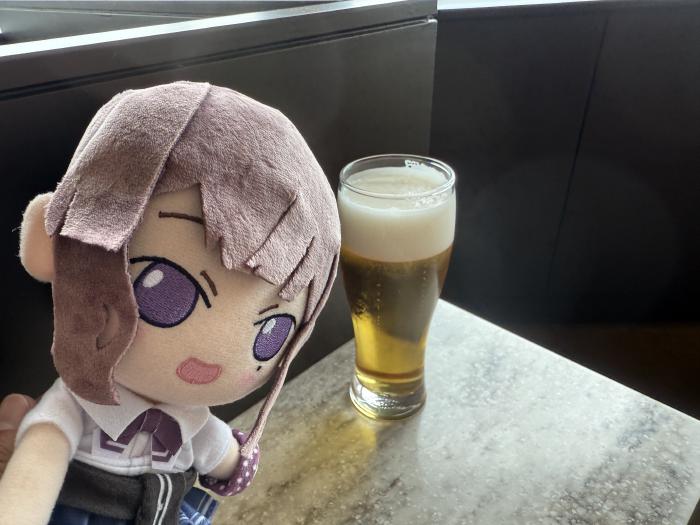 運転を終えて一杯