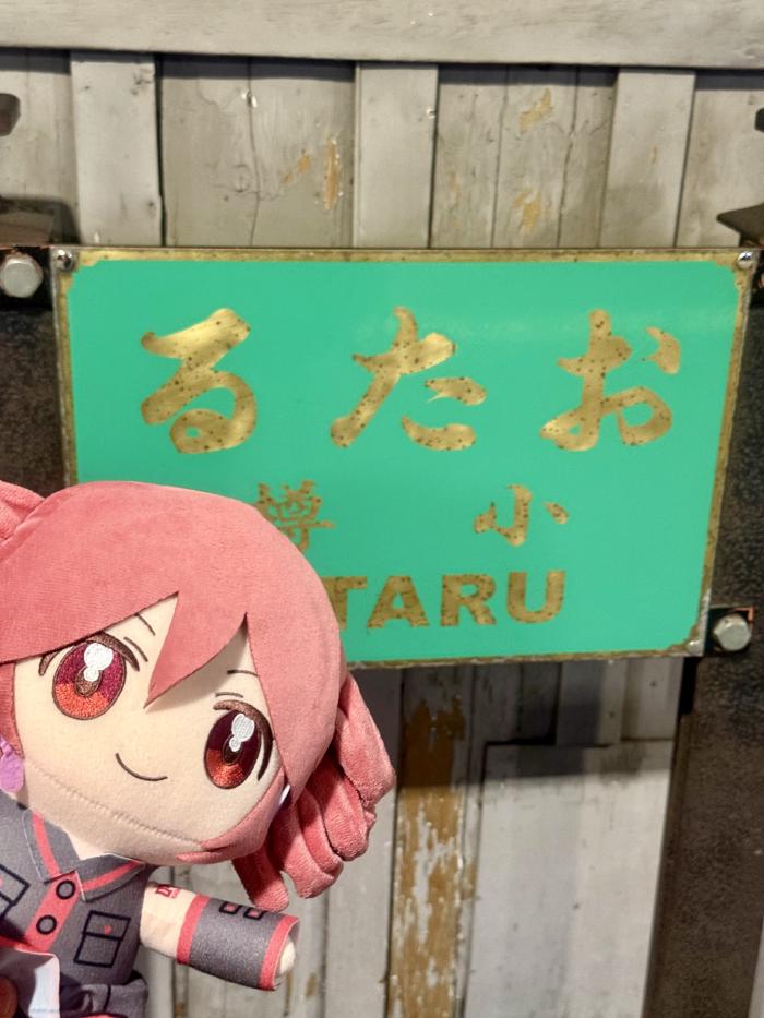 テトさんと小樽駅へ