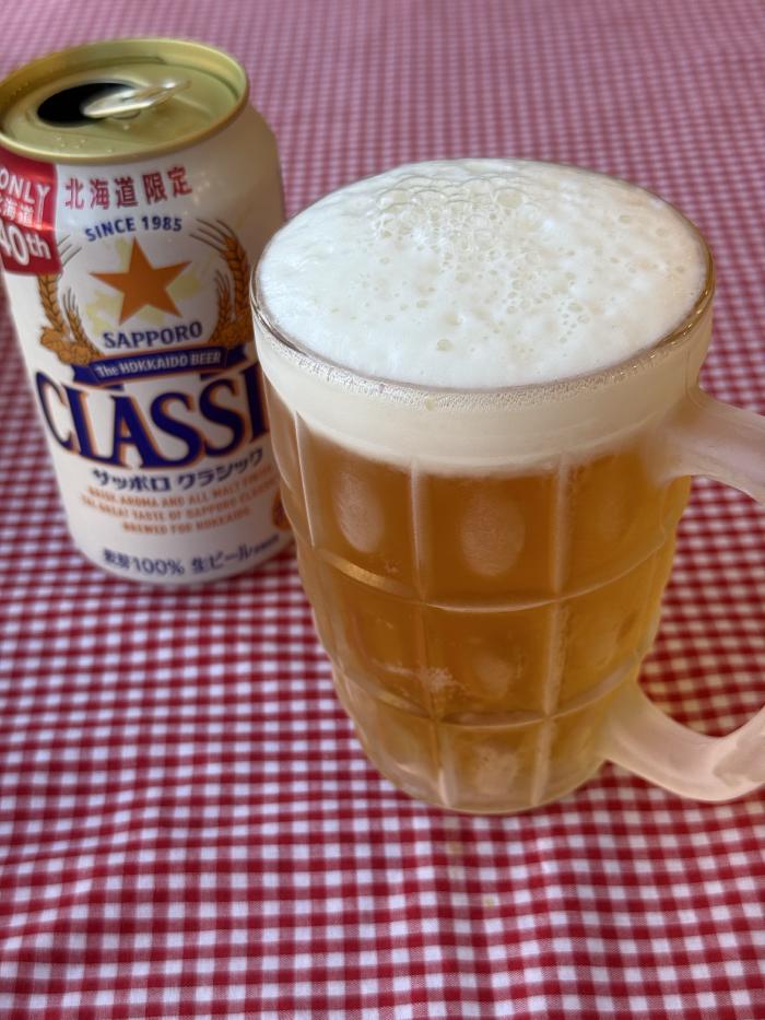お昼のビール