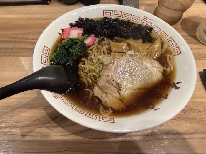 朝食のラーメン