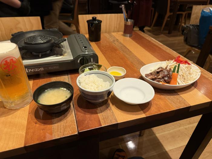 お昼のジンギスカン