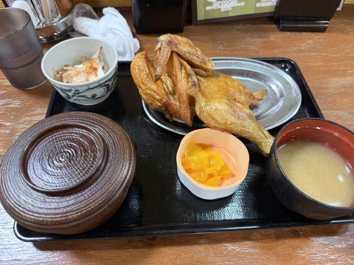 晩御飯の若鶏半身揚げ