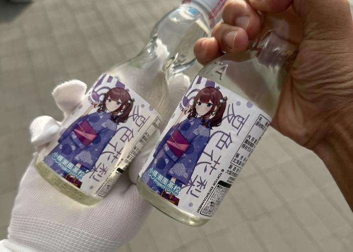 花梨先輩のラムネで記念撮影