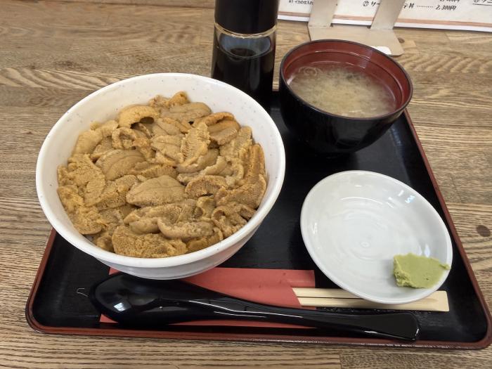 朝ご飯のウニ丼
