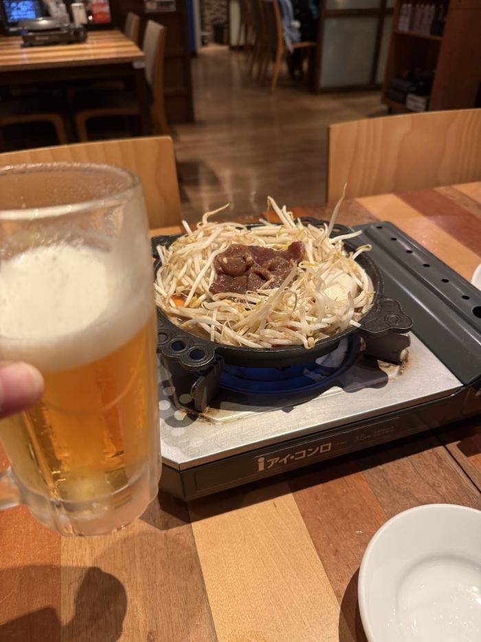 ジンギスカンとビール