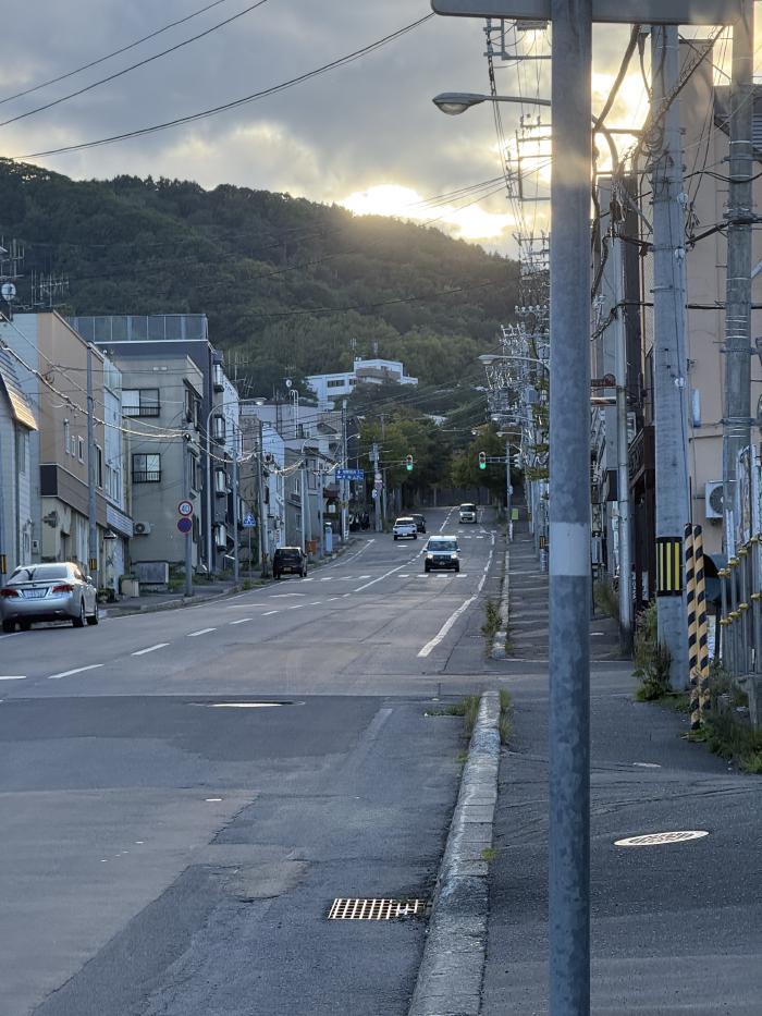 小樽商科大学へ続く地獄坂