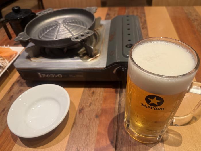 ジンギスカンの前に一杯