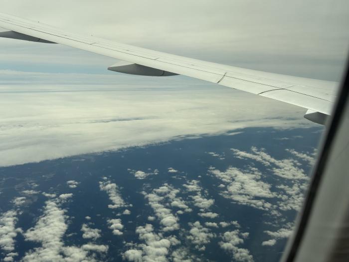 雲の境目のような景色