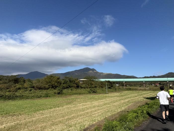 走りながら眺めた下蒜山