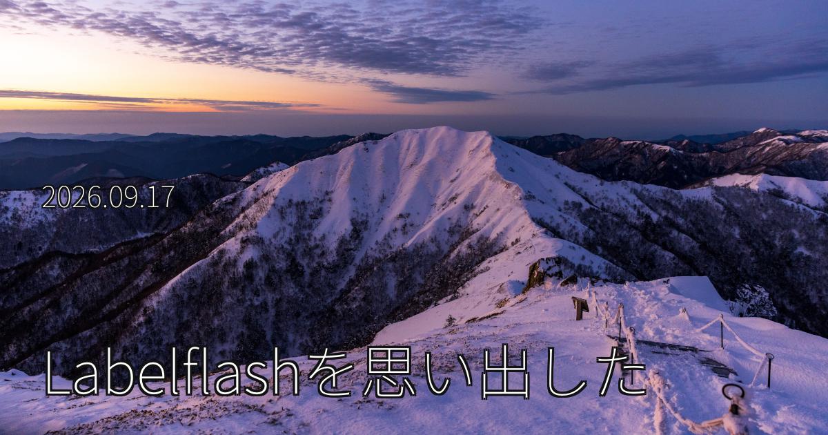 Labelflashを思い出した